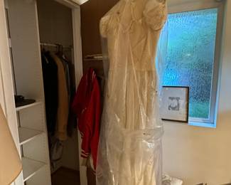 Vintage wedding dress and clothes