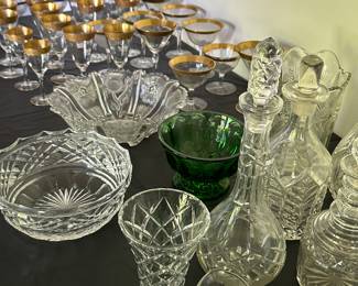 Vintage glassware