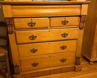Antique dresser - heavy and lovely!