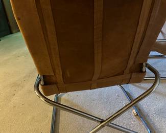 Takeshi Nii X framed leather chairs - great mid century look and vintage