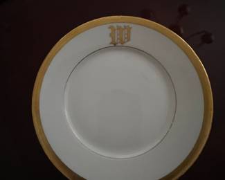 MONOGRAMED CHINA COFFEE/TEA SET