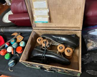 VINTAGE ROLLER SKATES IN BOX