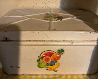 Tin bread box