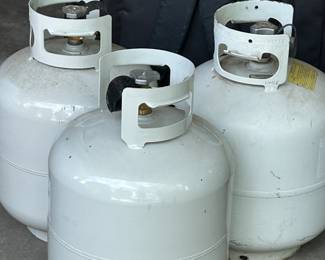 5 Gallon Propane tanks full, full
