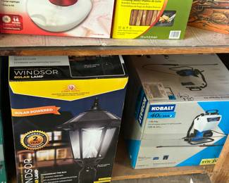 Brand new items in boxes