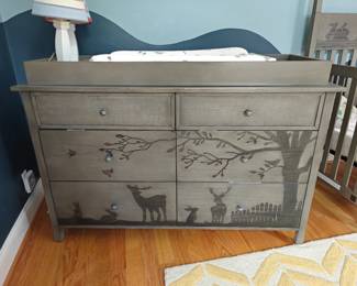 #209 ED Ellen De Generes Greystone Collection Dresser/Changing Table 56x20x38