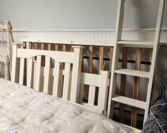 #410 Pottery Barn bunk beds white