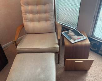 Picture 1 of 4
Mid Century Modern Arm Chair & Ottoman
