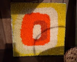 Latch Hook Framed Rug