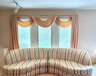 Mid Century Modern Curved Sofa (Thayer Coggin, Inc.)