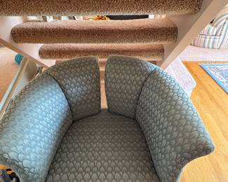 Three Split Back Barrel Chairs