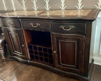Bernhardt Buffet/Server with marble inlaid top