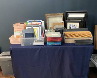 Assorted office supplies