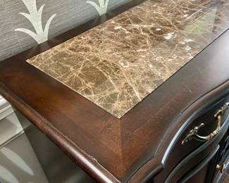 Bernhardt Buffet/Server with marble inlaid top