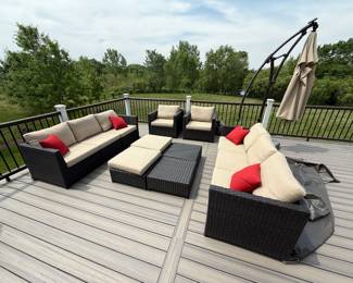 Rattan outdoor lounge furniture