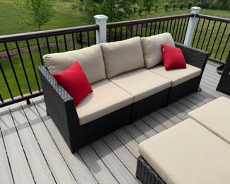 Rattan outdoor lounge furniture