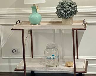 Contemporary bar cart