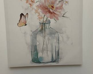 Floral canvas art