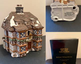 Dept. 56 Dickens Village Series “Sir John Falstaff Inn” Porcelain lighted House 1995
