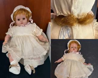 11” Vintage Madame Alexander
Bitsy Doll Red Hair Sleepy Eyes
