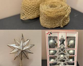 SHELL BETHLEHEM STAR CHRISTMAS TREE TOPPER