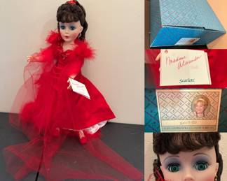 SOLD-Madame Alexander 21” Scarlett O'Hara Portrait Doll w/Red Gown Gone with the Wind
W/Box