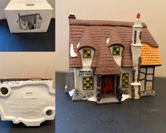 Dept. 56 Heritage Village Collection Dicken’s Village Series Porcelain Lighted House Maylie Cottage 1990