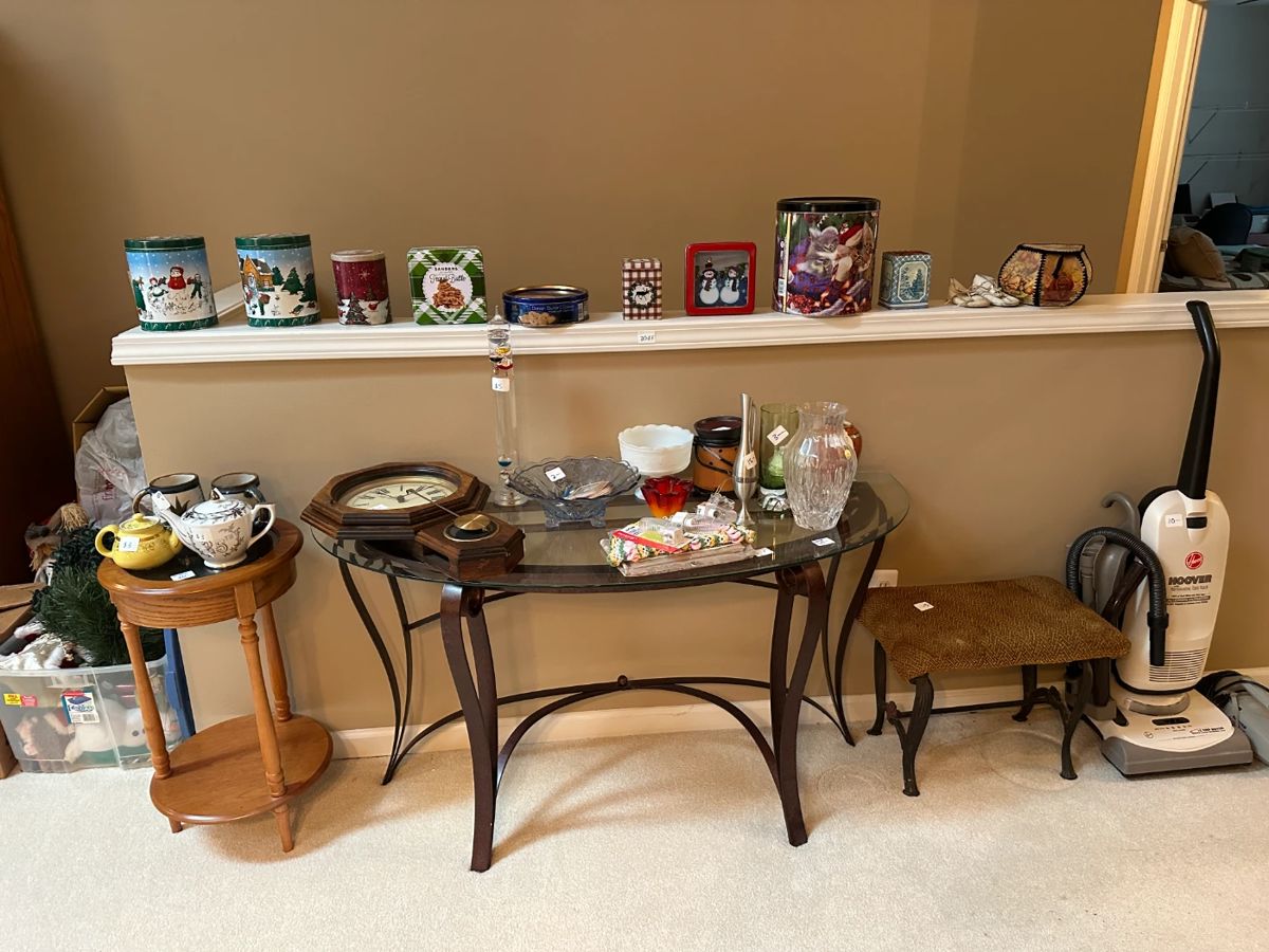 Home decor and accent furniture.