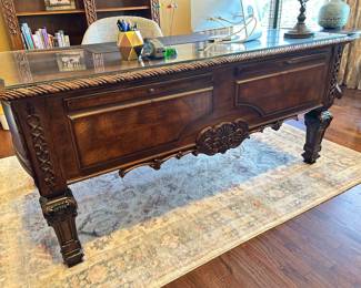 Walter E Smithe Desk, Loloi Area rug~