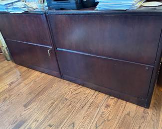 Pair of file cabinets (w/keys)~