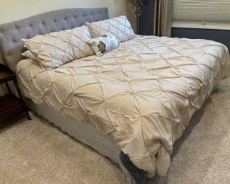King headboard, King Mattress, King quilt set