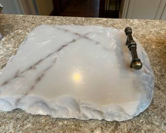Marble lazy susan ~