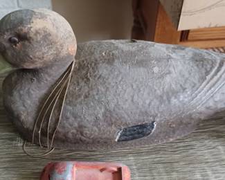 duck decoy glass eyes