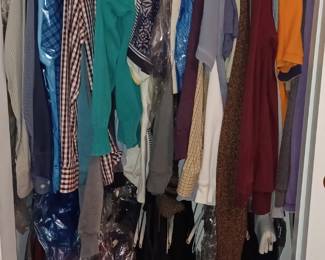 lots of mens clothes