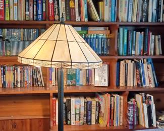 lamps, books