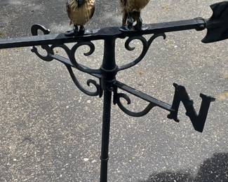 weather vein with owls very nice