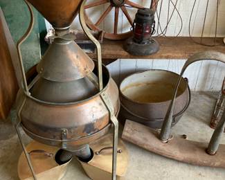 Rare solid COPPER & BRASS. seed separator