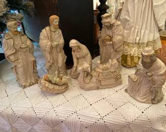 Ceramic nativity scene