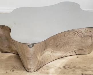 Movement-C chrome coffee table