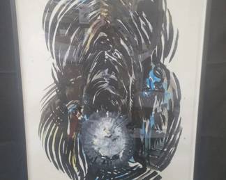 Raymond Pettibon signed, embossed, and numbered lithograph