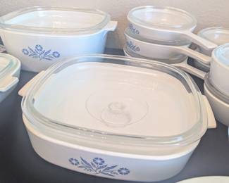 Blue cornflower Corningware- huge collection