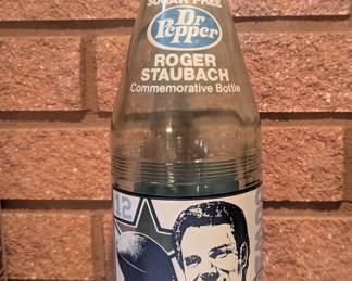 Roger Staubach collectible bottle