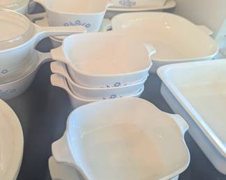 Blue cornflower corningware