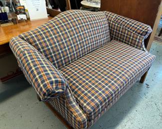 Nice Plate Camel back love seat.