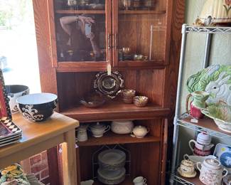 Corner oak Cabinet