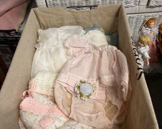 Lovely vintage children clothing and blankets