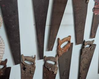Wall of saws perfect for arts & crafts!