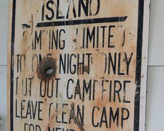 Vintage DNR sign