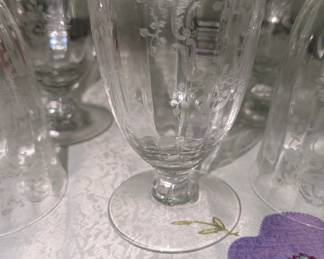 Fostoria Navarre iced tea glasses, set of 12! Rare!