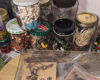 Lots of beads for jewelry making, priced to sell!